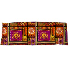 Traditional Africa Border Wallpaper Pattern Colored 3 Body Pillow Case (dakimakura) by EDDArt