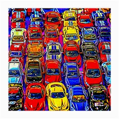 Colorful Toy Racing Cars Medium Glasses Cloth by FunnyCow