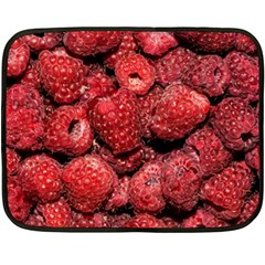 Red Raspberries Fleece Blanket (mini) by FunnyCow