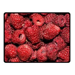 Red Raspberries Fleece Blanket (small) by FunnyCow