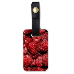 Red Raspberries Luggage Tags (one Side)  by FunnyCow