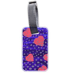 Underwater Pink Hearts Luggage Tags (two Sides) by snowwhitegirl