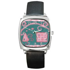 A Pink Dream Square Metal Watch by snowwhitegirl