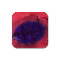 Sea Horses Rubber Square Coaster (4 Pack)  by snowwhitegirl