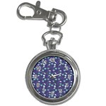 Heart Cherries Blue Key Chain Watches Front