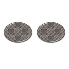 Luxury Modern Baroque Pattern Cufflinks (oval) by dflcprints