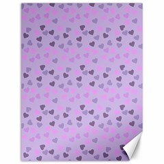 Heart Drops Violet Canvas 12  X 16   by snowwhitegirl