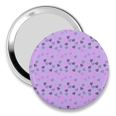 Heart Drops Violet 3  Handbag Mirrors by snowwhitegirl