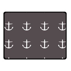 Grey Anchors Fleece Blanket (small) by snowwhitegirl