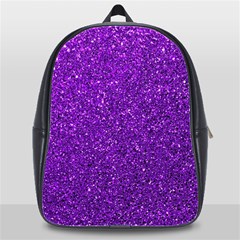 Purple  Glitter School Bag (xl) by snowwhitegirl