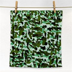 Green Camo Face Towel by snowwhitegirl