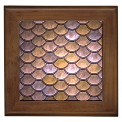 Copper Mermaid Scale Framed Tiles by snowwhitegirl