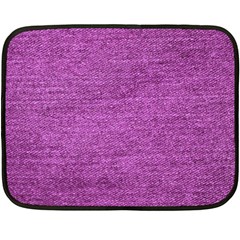 Purple Denim Double Sided Fleece Blanket (mini)  by snowwhitegirl