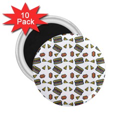 Fast Food White 2 25  Magnets (10 Pack)  by snowwhitegirl