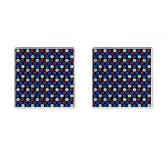 Eye Dots Blue Magenta Cufflinks (square) by snowwhitegirl