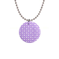 Hearts Dots Purple Button Necklaces by snowwhitegirl