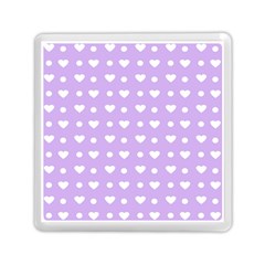 Hearts Dots Purple Memory Card Reader (square) by snowwhitegirl