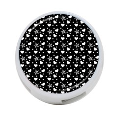 Hearts And Star Dot Black 4-port Usb Hub (one Side) by snowwhitegirl