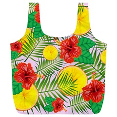 Orange Tropics Pink Full Print Recycle Bag (xl) by snowwhitegirl