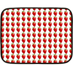 Strawberries Double Sided Fleece Blanket (mini)  by snowwhitegirl