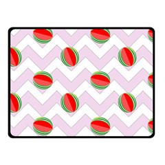 Watermelon Chevron Fleece Blanket (small) by snowwhitegirl