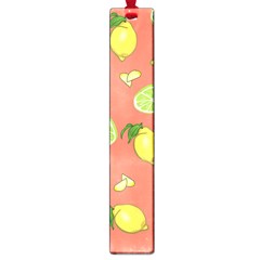 Lemons And Limes Peach Large Book Marks by snowwhitegirl