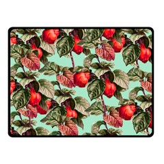 Fruit Branches Green Fleece Blanket (small) by snowwhitegirl