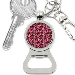 Lazy Cat Floral Pattern Pink Polka Bottle Opener Key Chains by snowwhitegirl