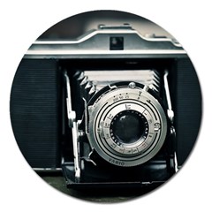 Photo Camera Magnet 5  (round) by vintage2030