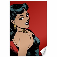 Comic Girl Canvas 24  X 36  by vintage2030