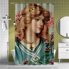 Lady Shower Curtain 48  X 72  (small)  by vintage2030