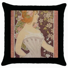 Vintage 1370065 1920 Throw Pillow Case (black) by vintage2030