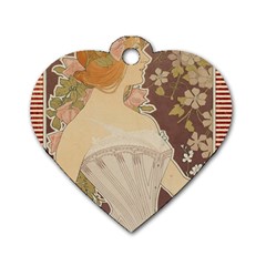 Vintage 1370065 1920 Dog Tag Heart (one Side) by vintage2030