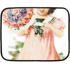 Girl 1731727 1920 Double Sided Fleece Blanket (mini)  by vintage2030