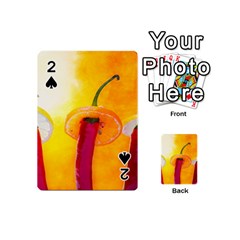 Three Red Chili Peppers Playing Cards 54 (mini)  by FunnyCow