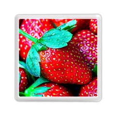 Red Strawberries Memory Card Reader (square) by FunnyCow