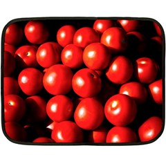 Pile Of Red Tomatoes Fleece Blanket (mini) by FunnyCow