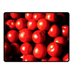 Pile Of Red Tomatoes Fleece Blanket (small) by FunnyCow