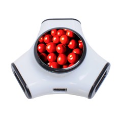 Pile Of Red Tomatoes 3-port Usb Hub by FunnyCow