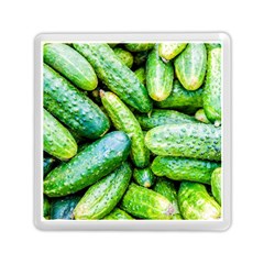 Pile Of Green Cucumbers Memory Card Reader (square) by FunnyCow