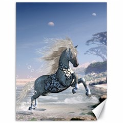 Wonderful Wild Fantasy Horse On The Beach Canvas 18  X 24  by FantasyWorld7