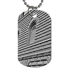 Brickwork Stone Building Facade Dog Tag (one Side) by Sapixe