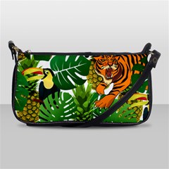 Tropical Pelican Tiger Jungle Shoulder Clutch Bag by snowwhitegirl