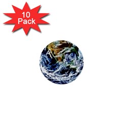 Spherical Science Fractal Planet 1  Mini Buttons (10 Pack)  by Nexatart