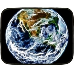 Spherical Science Fractal Planet Double Sided Fleece Blanket (mini)  by Nexatart