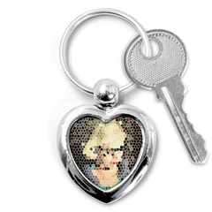 Stained Glass Girl Key Chains (heart)  by snowwhitegirl