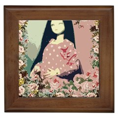 Rose Floral Doll Framed Tiles by snowwhitegirl