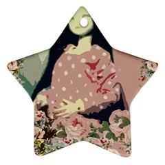 Rose Floral Doll Star Ornament (two Sides) by snowwhitegirl