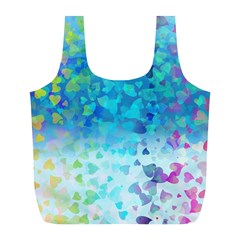 Hearts Colors Full Print Recycle Bag (l) by LoolyElzayat