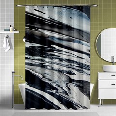 Space Orca Shower Curtain 48  X 72  (small)  by WILLBIRDWELL